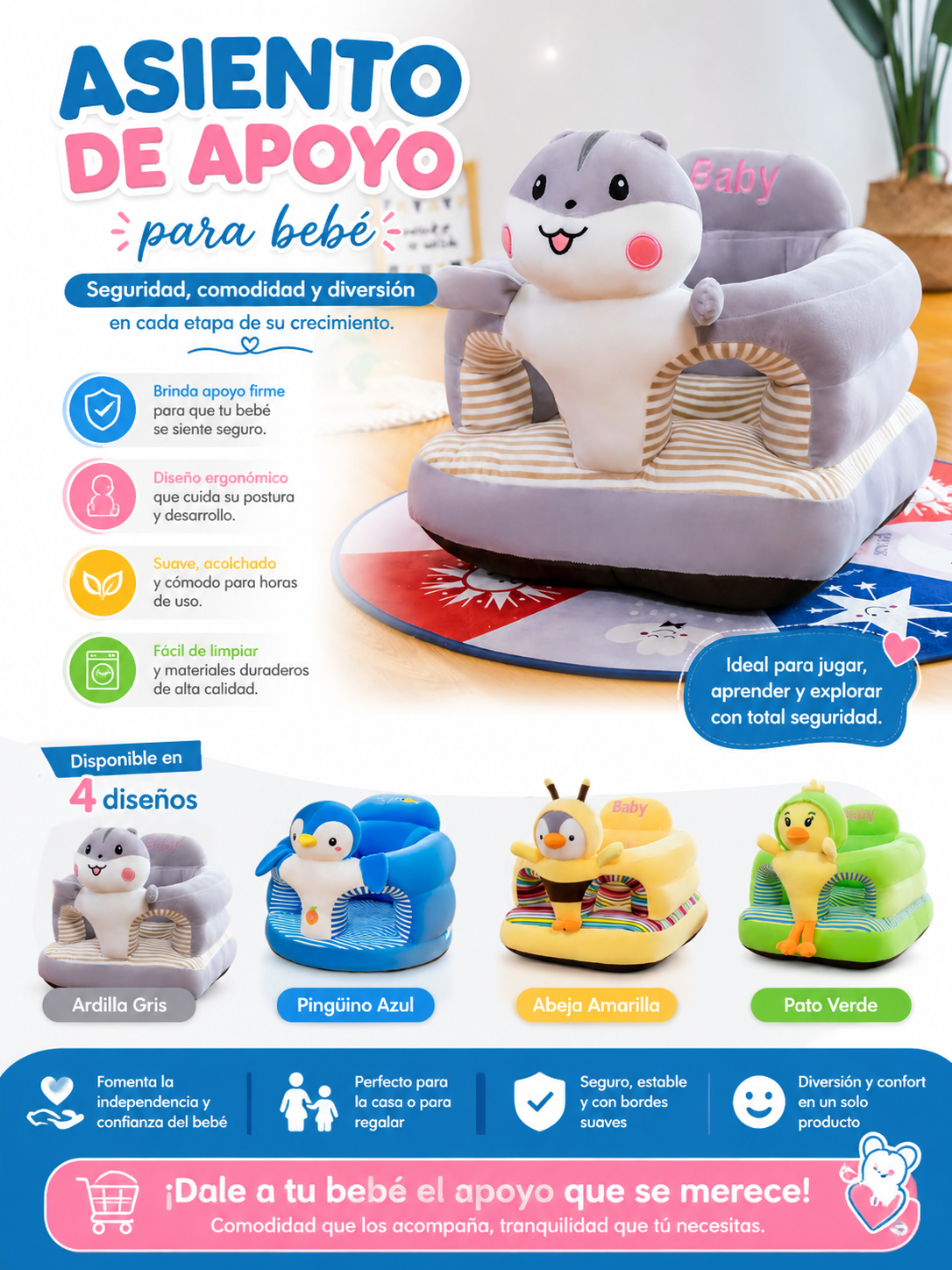 Asiento de apoyo para bebé