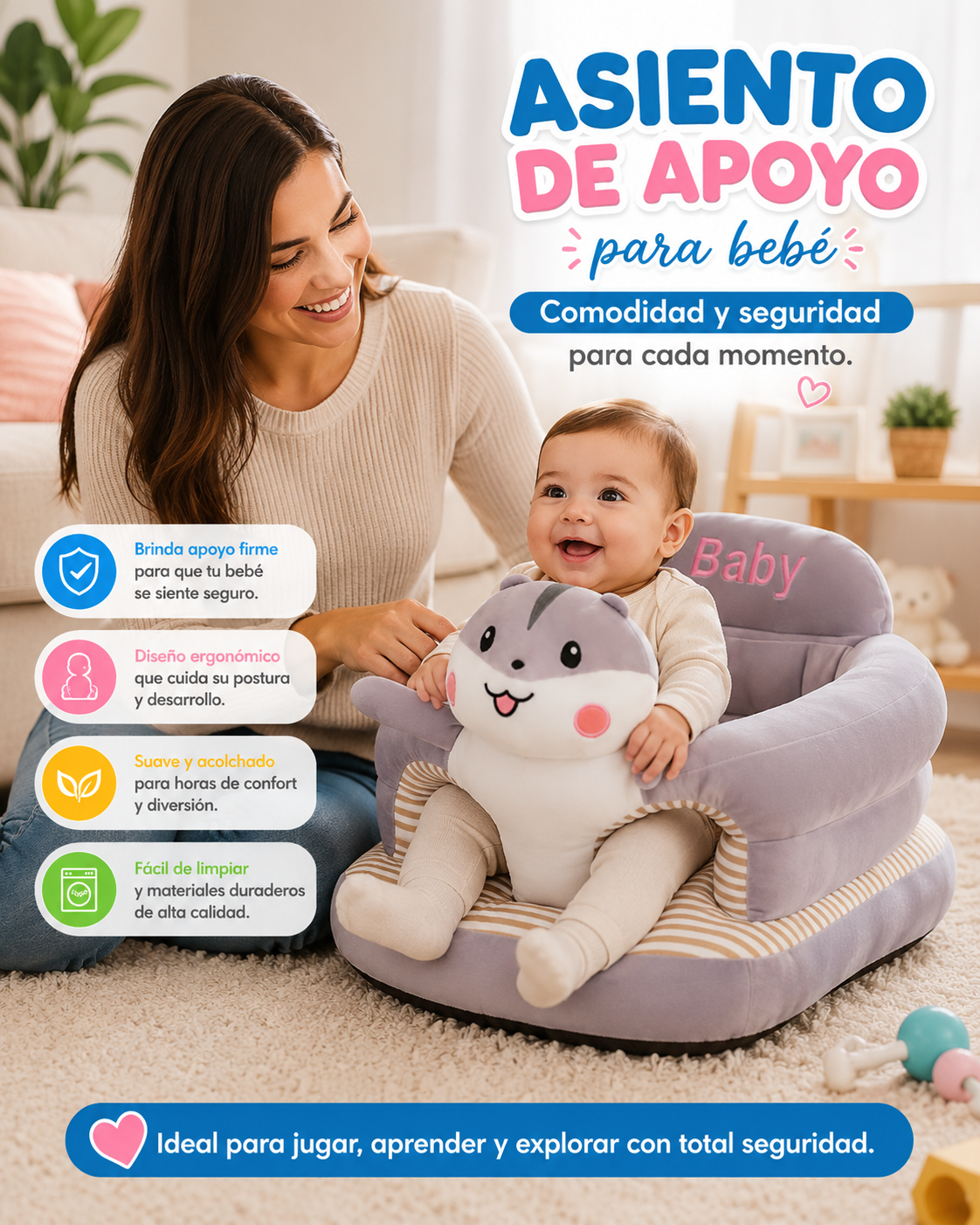 Asiento de apoyo para bebé