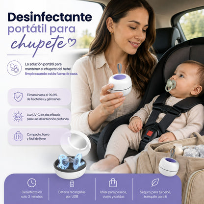 Desinfectante portátil para chupete