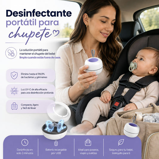 Desinfectante portátil para chupete